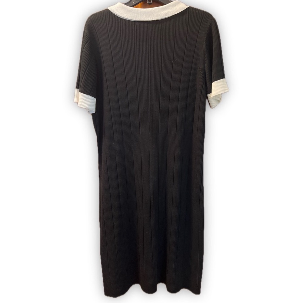 Julia Jordan Black Dress with White Accents - Picture 2 of 4